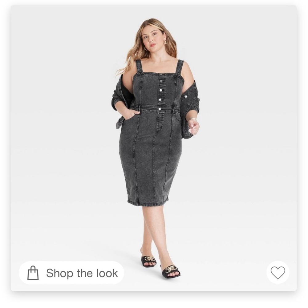 Ava & Viv Midi Denim Dress
